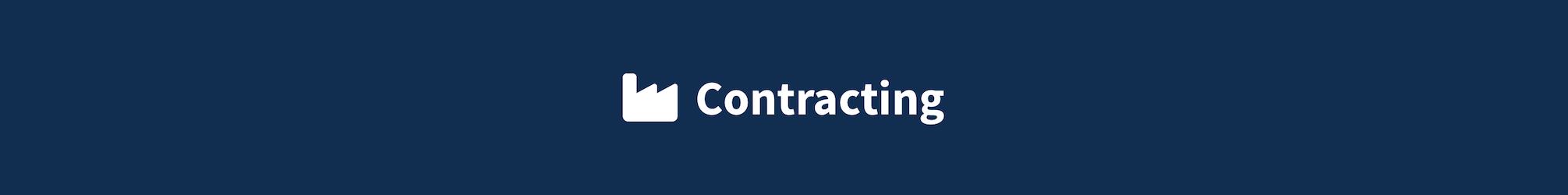Acquisitions and contracting